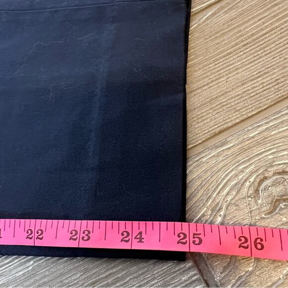 NWOT Everlane Navy Blue Side Zip Skinny Cotton Pant Curvy fit short Size 14 - Picture 4 of 6